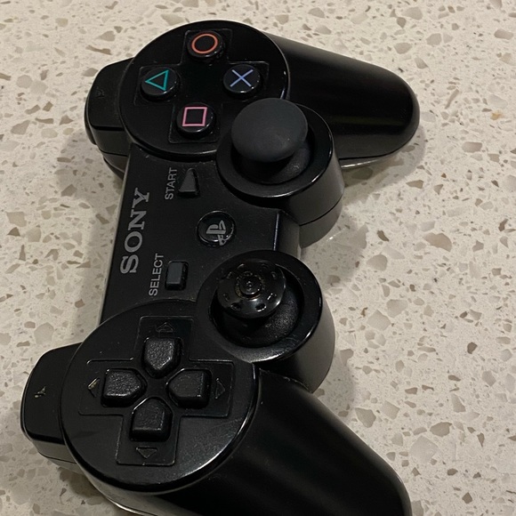 OEM Sony PlayStation 3 PS3 Dualshock Sixaxis Wireless Controller CECHZC2U Black - Picture 4 of 8